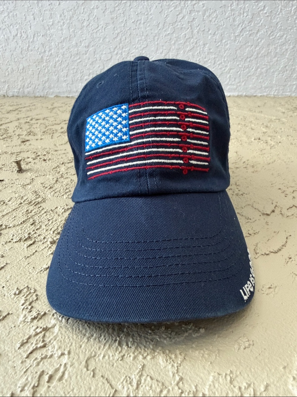 Life is Good USA Flag Hat